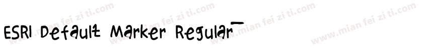 ESRI Default Marker Regular字体转换